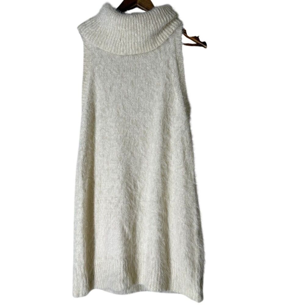 Show Me Your MuMu Cream Turtleneck Mini Dress